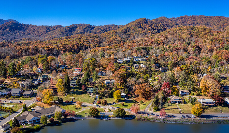 A photo of North Carolina landscape and communities